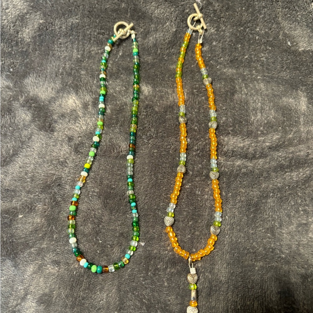 Homemade Beaded Jewelry Set - Picture 3 of 6